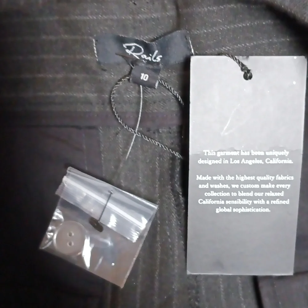 Rails Gray Pinstripe Tay Pant